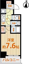 Osaka Metro長堀鶴見緑地線 松屋町駅 徒歩4分の賃貸マンション 5階1Kの間取り