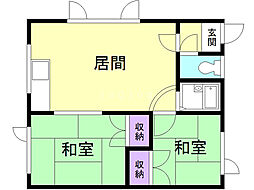 間取図画像 2LDK