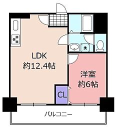 P.Sハイツ 1LDKの間取図画像