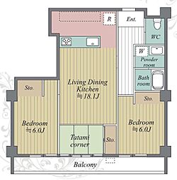 間取図画像 2LDK