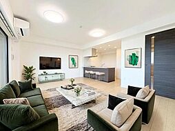 クオス横浜六浦ヒルトップレジデンスブライトガーデン 3LDKのリビング/ダイニング