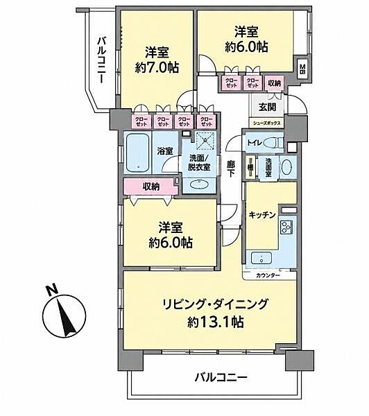 間取りを拡大表示