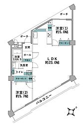 間取図画像 2LDK