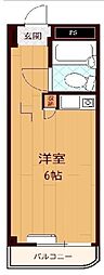 ヨシダビルNo.3スカイガーデン ワンルームの間取図画像