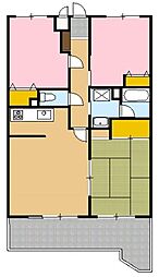 パークコート六ツ川台 3LDKの間取図画像