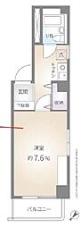 レジェンド横浜 1Kの間取図画像