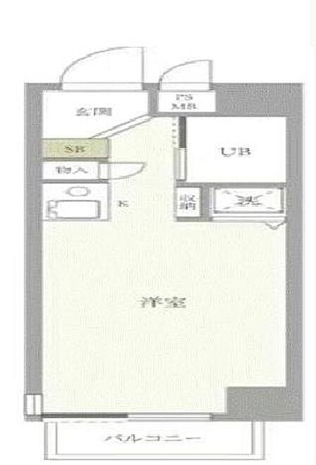 1R 間取り