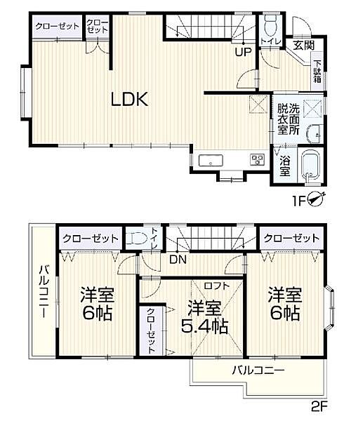 間取りを拡大表示