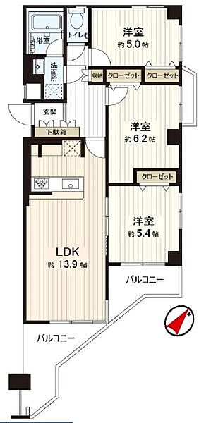 間取りを拡大表示