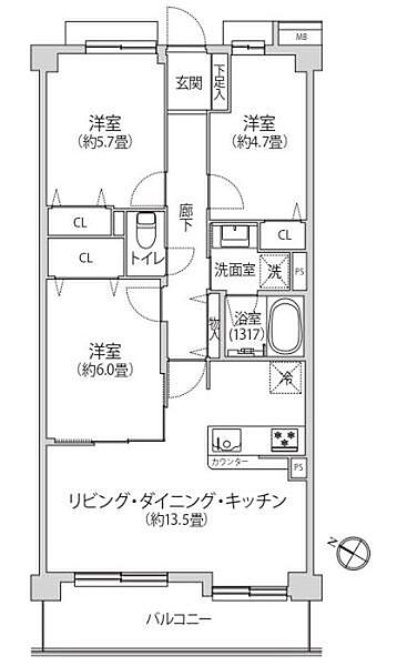 間取りを拡大表示