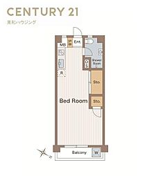 行徳マンション ワンルームの間取図画像