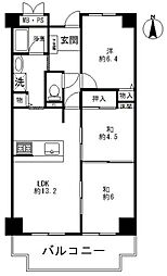 八瀬鱒乃坊アーバンコンフォート 3LDKの間取図画像