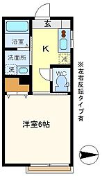 間取図画像 1K