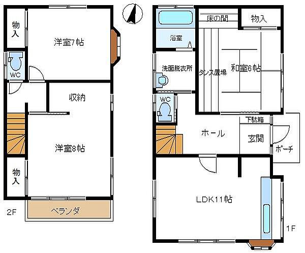 間取りを拡大表示