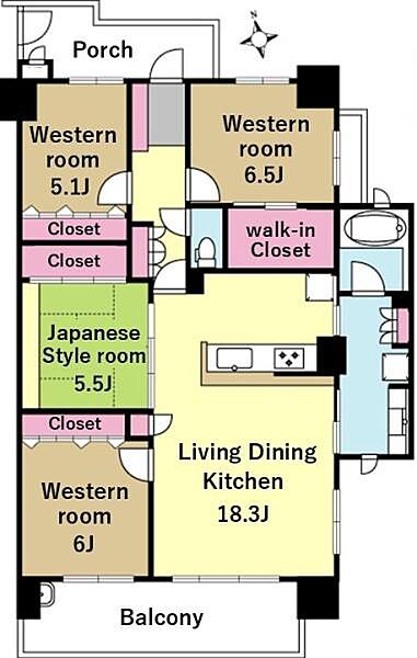 間取りを拡大表示