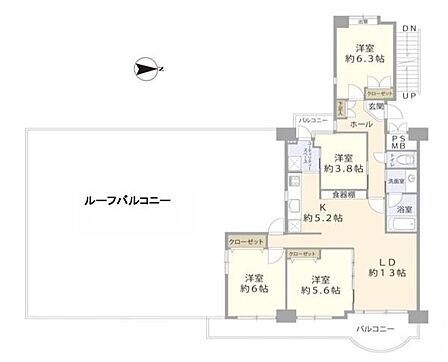 3SLDK 間取り