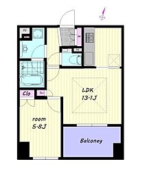 間取図画像 1LDK