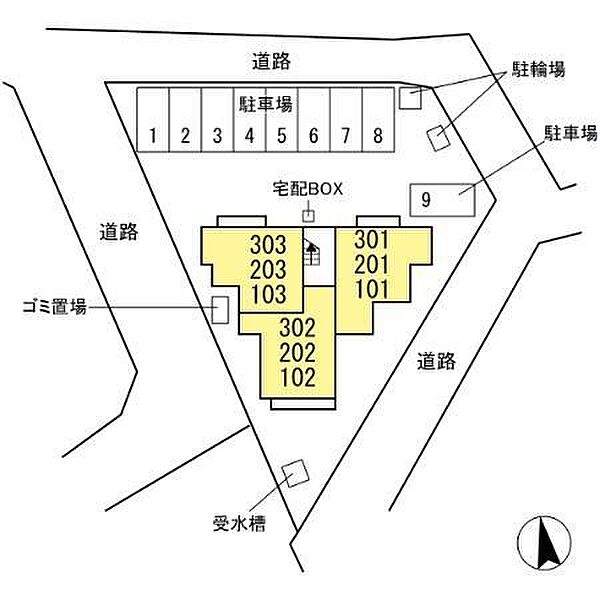 ロイヤルガーデン　ソラーナ 201｜千葉県四街道市物井(賃貸アパート1LDK・2階・40.05㎡)の写真 その2