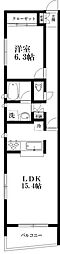 ARK 2階1LDKの間取り