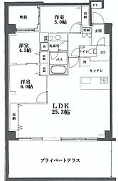 オープンレジデンシア広尾1 3LDKの間取図画像