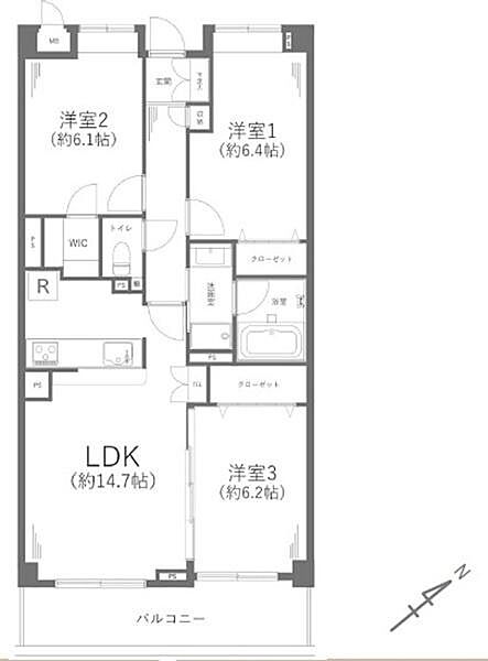 間取りを拡大表示