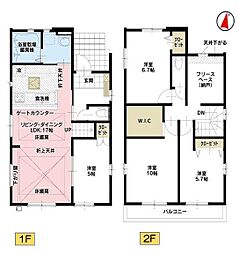1号棟町田市新築戸建 2台駐車可 WIC 床暖房