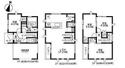 1号棟川崎市新築戸建 ビルトイン車庫
