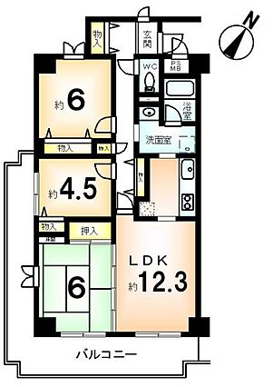 1階の角住戸、...