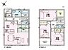 間取り：南東向きからの明るい日差しが差し込むLDKです