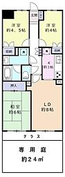 藤和シティコープ戸田 3LDKの間取図画像