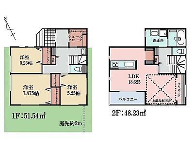 間取り：LDKはゆとり有る18帖以上！