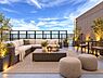 バルコニー：※AIによるCG加工にて家具を配置しています。  【Balcony】  気持ちのいい空が見渡せる広いルーフバルコニー。爽やかな風を感じて、心躍る素敵な暮らしがはじまります！  ※家具はAI加工によるイ