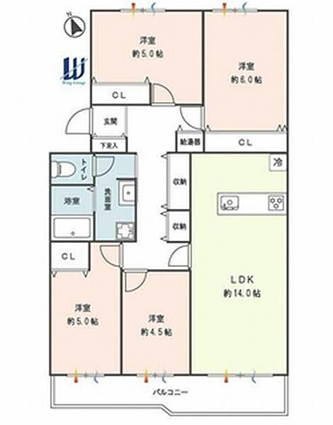 間取りを拡大表示