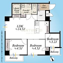 間取図画像 3LDK