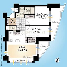間取図画像 2LDK