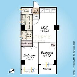間取図画像 2LDK