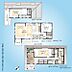 間取り：間取図／建物面積118.2m2のゆとりある居住空間、3ヵ所の天窓付きで採光良好、リビングだけでなくキッチンや居室にも床暖房付きです！