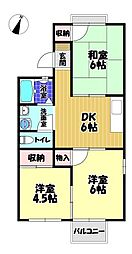 間取図画像 3DK