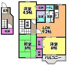 シャン・グリシーヌ  ｜ 大阪府羽曳野市南古市１丁目（賃貸アパート3LDK・2階・65.57㎡） その2