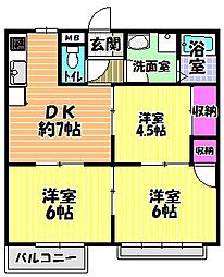 サンクレール・ヒラタ B棟 2階/-