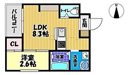 若松町エヌエム・キャトフ・ヴァン・ディズヌフ 1階/-