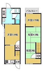 🉐敷金礼金0円！🉐貸家　神足一丁目4-4