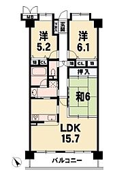 間取図画像 3LDK