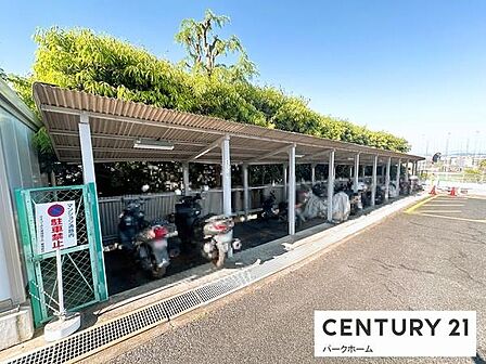 【バイク置き場】台数に限りがございます!