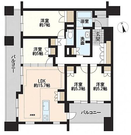 4LDK 間取り