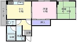 シャトー田中 2階/-