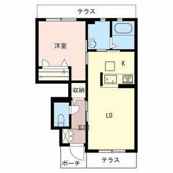 エーデル　ハイム ｜大阪府堺市西区鳳南町２丁(賃貸アパート1LDK・1階・44.34㎡)の写真 その2