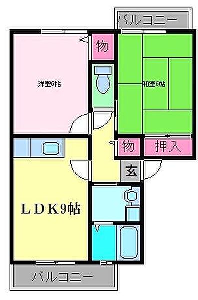 宗久園ハイツA棟 ｜大阪府堺市西区鳳南町５丁(賃貸アパート2LDK・1階・48.60㎡)の写真 その2