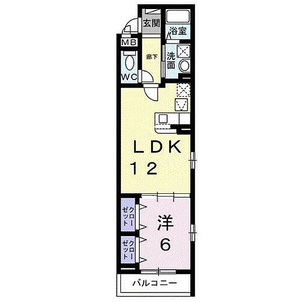 ＡＮＩＭＡＲＥ　Ｆ ｜大阪府泉大津市曽根町１丁目(賃貸アパート1LDK・1階・45.20㎡)の写真 その2