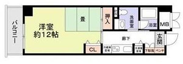 エル・セレーノ府中 ｜大阪府泉大津市東豊中町１丁目(賃貸マンション1K・3階・35.00㎡)の写真 その2